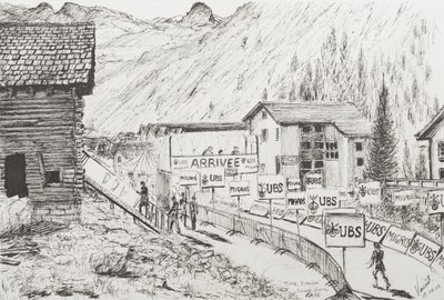 Sierre to Zinal Mountain Race, The Finish, 2009 by Vincent Alexander Booth